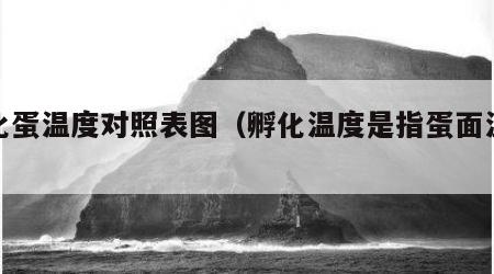 孵化蛋温度对照表图（孵化温度是指蛋面温度吗）