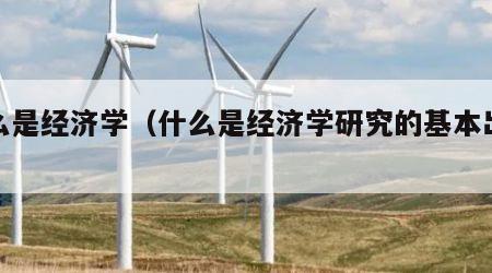什么是经济学（什么是经济学研究的基本出发点）