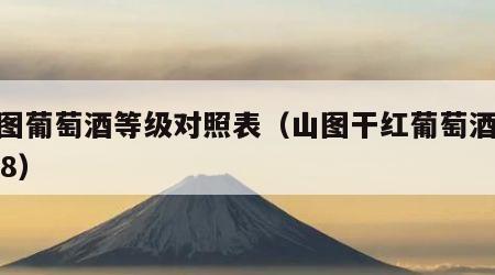 山图葡萄酒等级对照表（山图干红葡萄酒tu218）