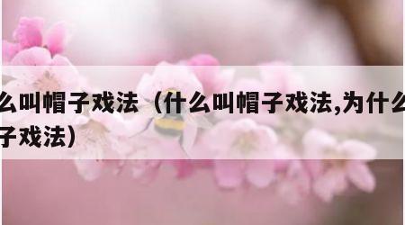 什么叫帽子戏法（什么叫帽子戏法,为什么叫帽子戏法）