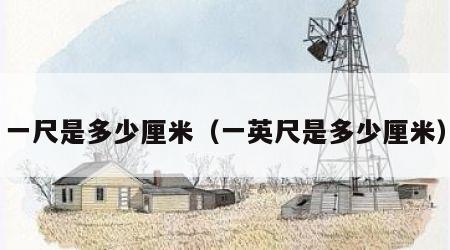 一尺是多少厘米（一英尺是多少厘米）