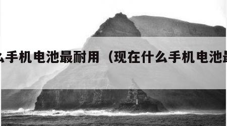 什么手机电池最耐用（现在什么手机电池最耐用）