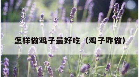 怎样做鸡子最好吃（鸡子咋做）