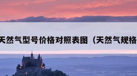 天然气型号价格对照表图（天然气规格）