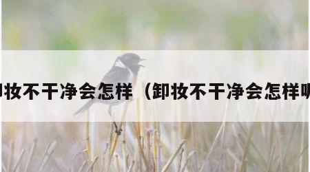 卸妆不干净会怎样（卸妆不干净会怎样呢）