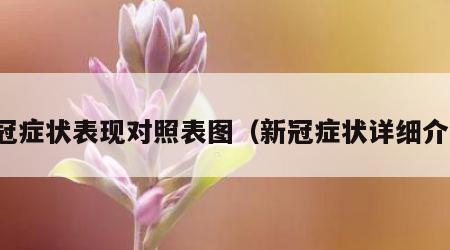 新冠症状表现对照表图（新冠症状详细介绍）