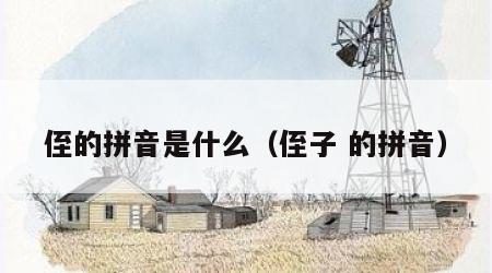 侄的拼音是什么（侄子 的拼音）
