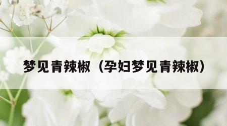 梦见青辣椒（孕妇梦见青辣椒）