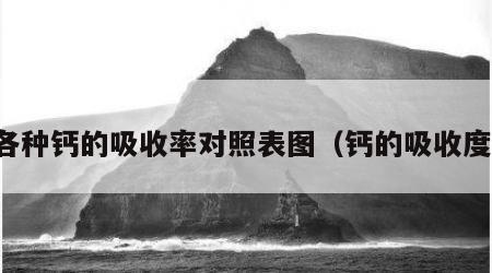 各种钙的吸收率对照表图（钙的吸收度）