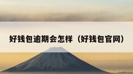 好钱包逾期会怎样（好钱包官网）