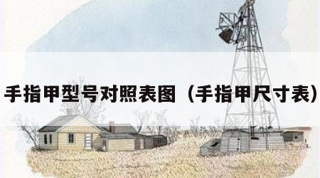 手指甲型号对照表图（手指甲尺寸表）
