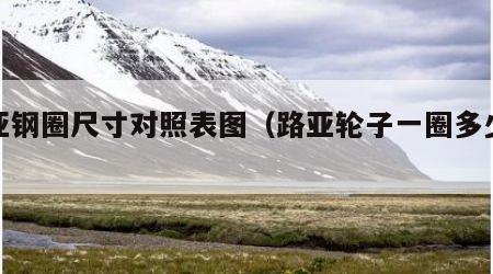 路亚钢圈尺寸对照表图（路亚轮子一圈多少米）