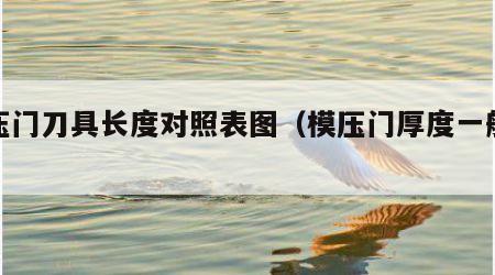 模压门刀具长度对照表图（模压门厚度一般多少）