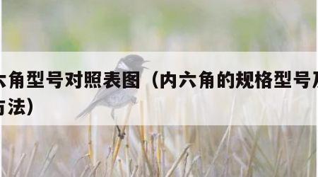 内六角型号对照表图（内六角的规格型号及表示方法）