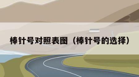 棒针号对照表图（棒针号的选择）