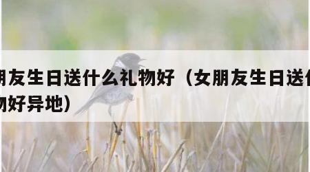 女朋友生日送什么礼物好（女朋友生日送什么礼物好异地）