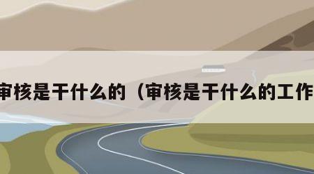 审核是干什么的（审核是干什么的工作）