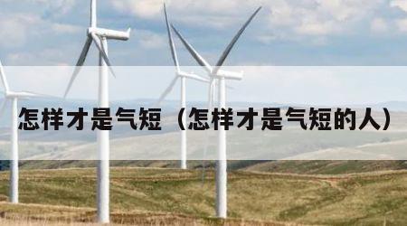 怎样才是气短（怎样才是气短的人）