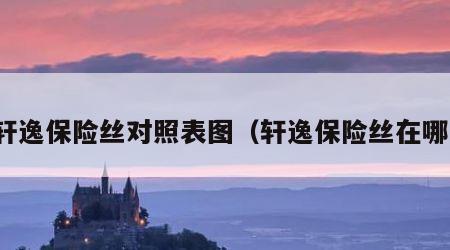 新轩逸保险丝对照表图（轩逸保险丝在哪里）