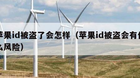 苹果id被盗了会怎样（苹果id被盗会有什么风险）