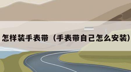 怎样装手表带（手表带自己怎么安装）