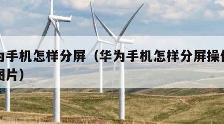 华为手机怎样分屏（华为手机怎样分屏操作方法图片）