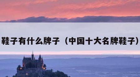 鞋子有什么牌子（中国十大名牌鞋子）