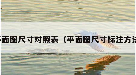 平面图尺寸对照表（平面图尺寸标注方法）