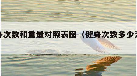 健身次数和重量对照表图（健身次数多少为好）
