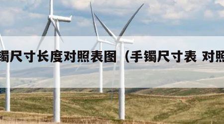 手镯尺寸长度对照表图（手镯尺寸表 对照表）