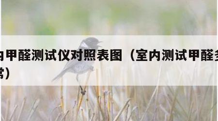 室内甲醛测试仪对照表图（室内测试甲醛多少正常）