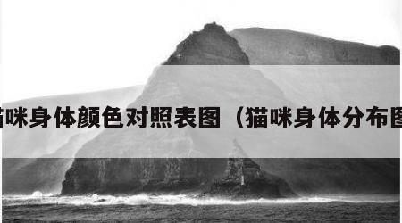 猫咪身体颜色对照表图（猫咪身体分布图）