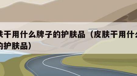 皮肤干用什么牌子的护肤品（皮肤干用什么类型的护肤品）