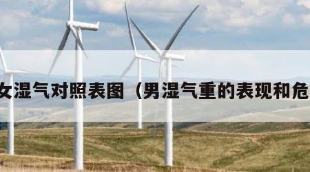 男女湿气对照表图（男湿气重的表现和危害）