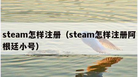 steam怎样注册（steam怎样注册阿根廷小号）