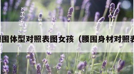 腰围体型对照表图女孩（腰围身材对照表）