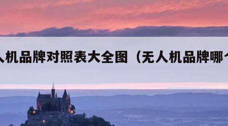 无人机品牌对照表大全图（无人机品牌哪个最好）