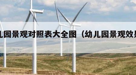 幼儿园景观对照表大全图（幼儿园景观效果图）