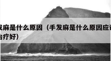手发麻是什么原因（手发麻是什么原因应该怎么治疗好）
