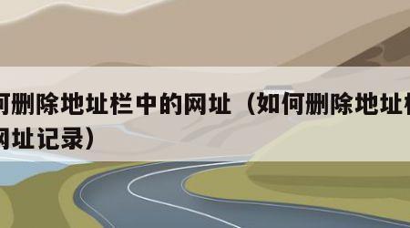 如何删除地址栏中的网址（如何删除地址栏中的网址记录）