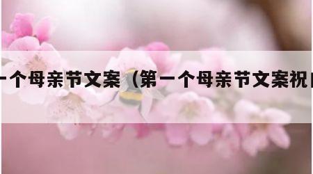 第一个母亲节文案（第一个母亲节文案祝自己）