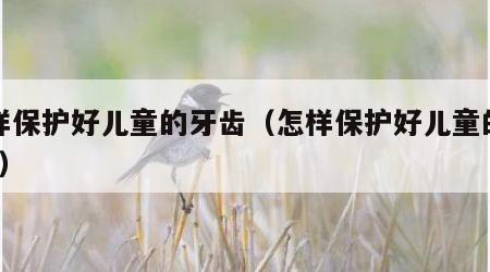 怎样保护好儿童的牙齿（怎样保护好儿童的牙齿?）