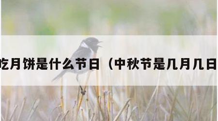 吃月饼是什么节日（中秋节是几月几日）
