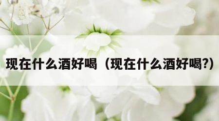 现在什么酒好喝（现在什么酒好喝?）
