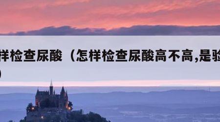 怎样检查尿酸（怎样检查尿酸高不高,是验尿吗）