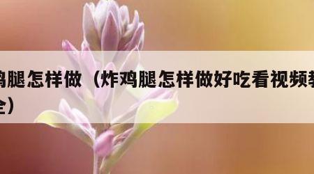 炸鸡腿怎样做（炸鸡腿怎样做好吃看视频教程大全）