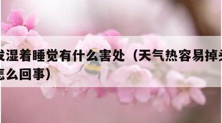 头发湿着睡觉有什么害处（天气热容易掉头发是怎么回事）