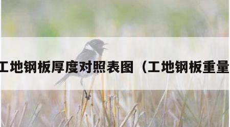 工地钢板厚度对照表图（工地钢板重量）