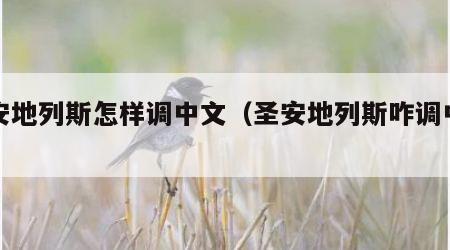 圣安地列斯怎样调中文（圣安地列斯咋调中文）