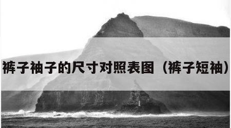 裤子袖子的尺寸对照表图（裤子短袖）